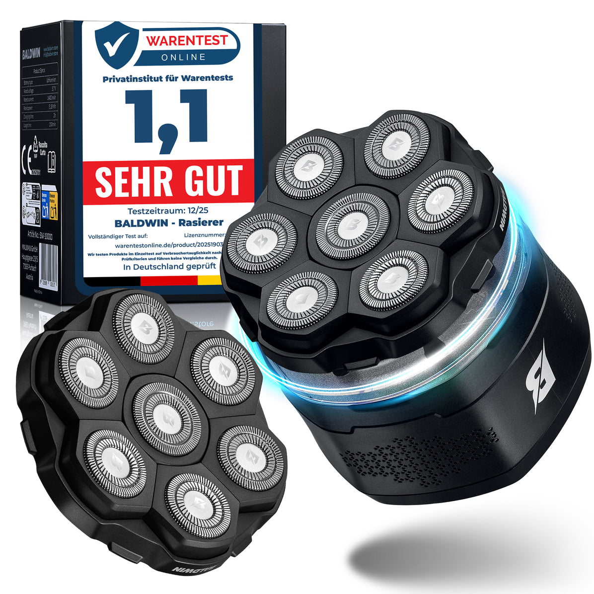 Testsieger BALDWIN Rasierer plus 1x Ersatzklingen