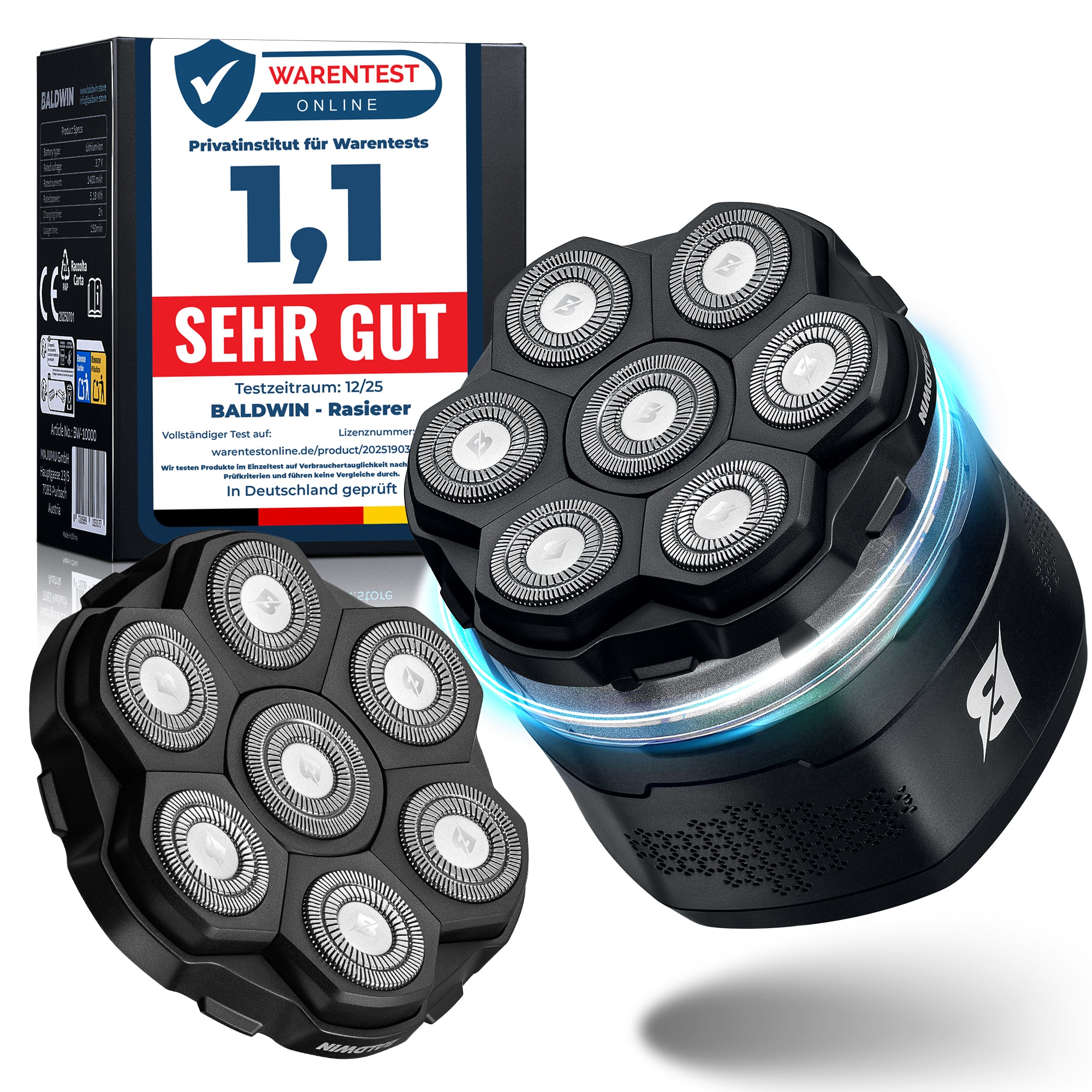 Testsieger BALDWIN Rasierer plus 1x Ersatzklingen